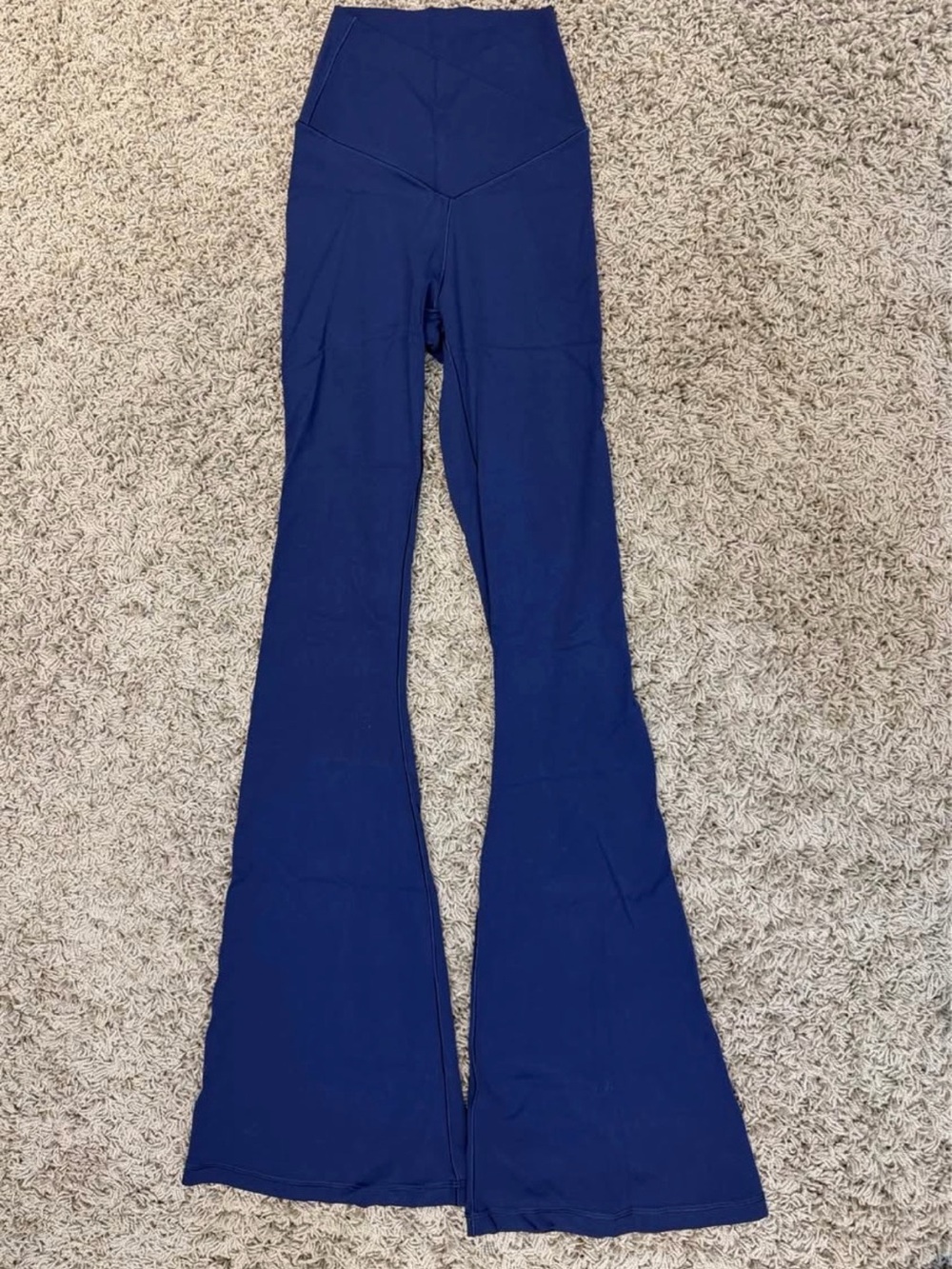 XS - OFFLINE By Aerie Real Me High Waisted Crossover Flare Leggings - Royal Blue